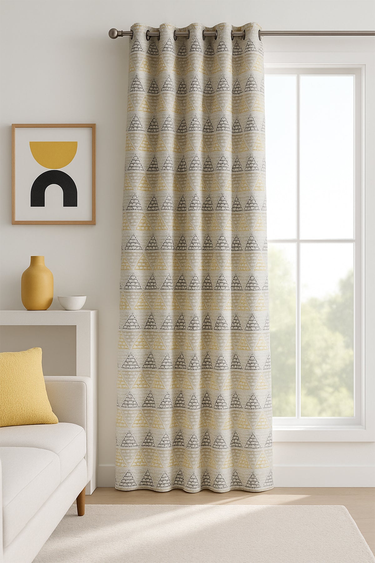 Dessin Halkalı Fon Perde Yeşil 140x260