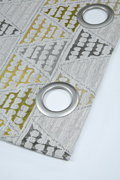 Dessin Halkalı Fon Perde Yeşil 140x260