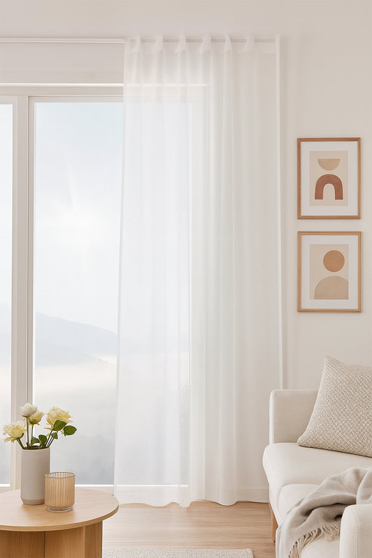 Diego Mira Tül Perde Beyaz 140x270