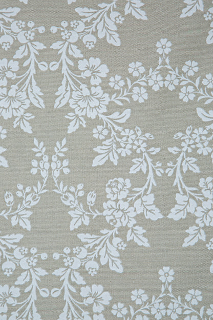 Duck Çiçekli Kırlent Kılıfı Bej Beyaz V1 45x50