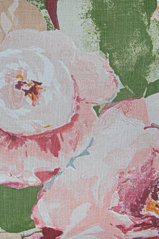 Duck Çiçekli Kırlent Kılıfı Pembe 40x40