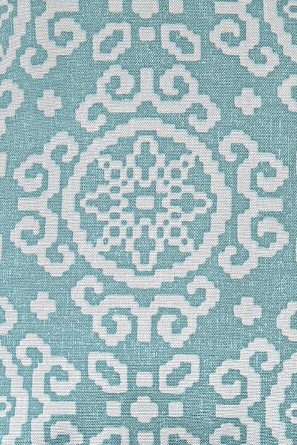 Duck Damask Kırlent Kılıfı Turkuaz 40x40