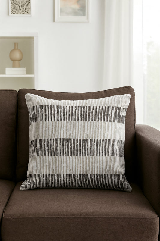 Duck Desenli Kırlent Kılıfı Kahve V1 70x70