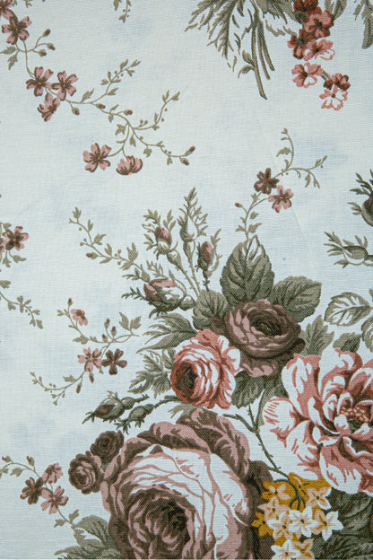 Duck Güllü Kırlent Kılıfı Kahve Bej V1 40x40