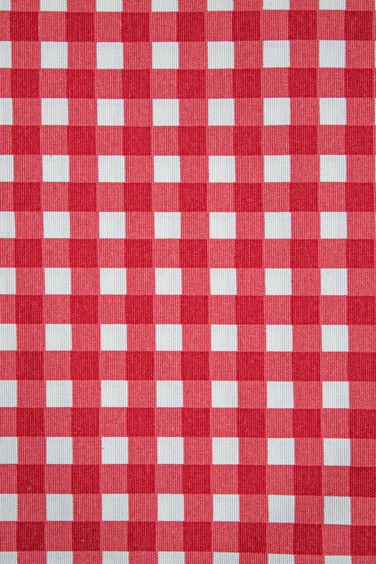 Duck Kareli Kırlent Kılıfı Kırmızı Beyaz V1 45x45