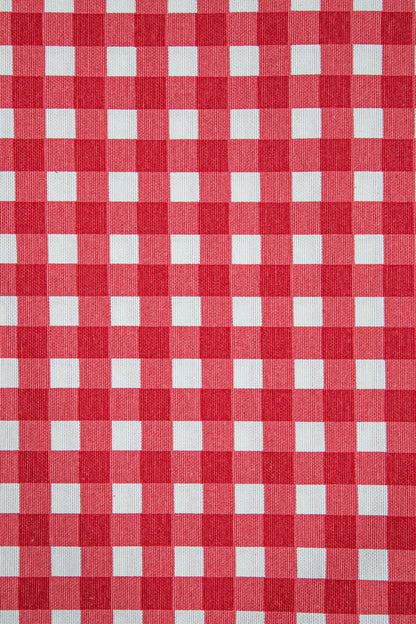 Duck Kareli Kırlent Kılıfı Kırmızı Beyaz V1 45x45