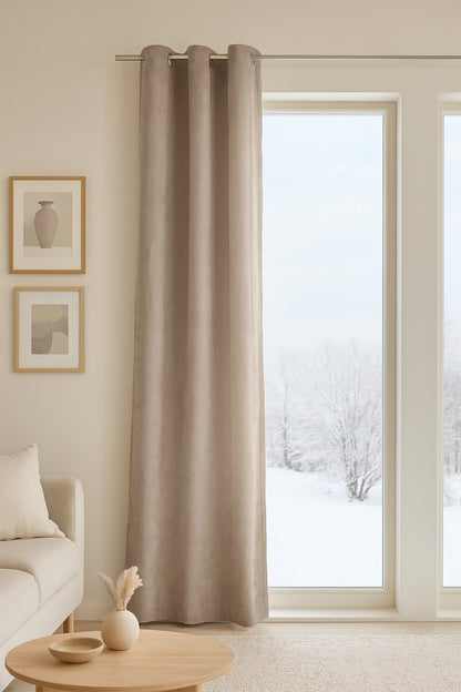 Espo Harmony Halkalı Fon perde Ten 140x245