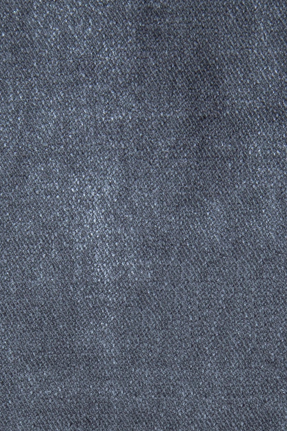 Fitilli Kadife Kırlent Kılıfı Gümüş 45x45