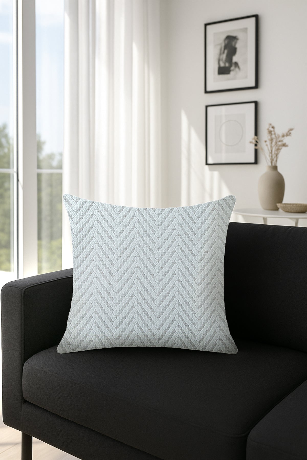 Jakar Kırlent Kılıfı Bej Gri V1 45x45