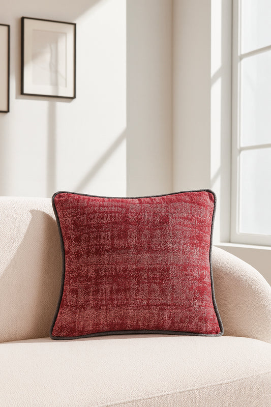 Jakar Kırlent Kılıfı Bordo Kahve 45x45