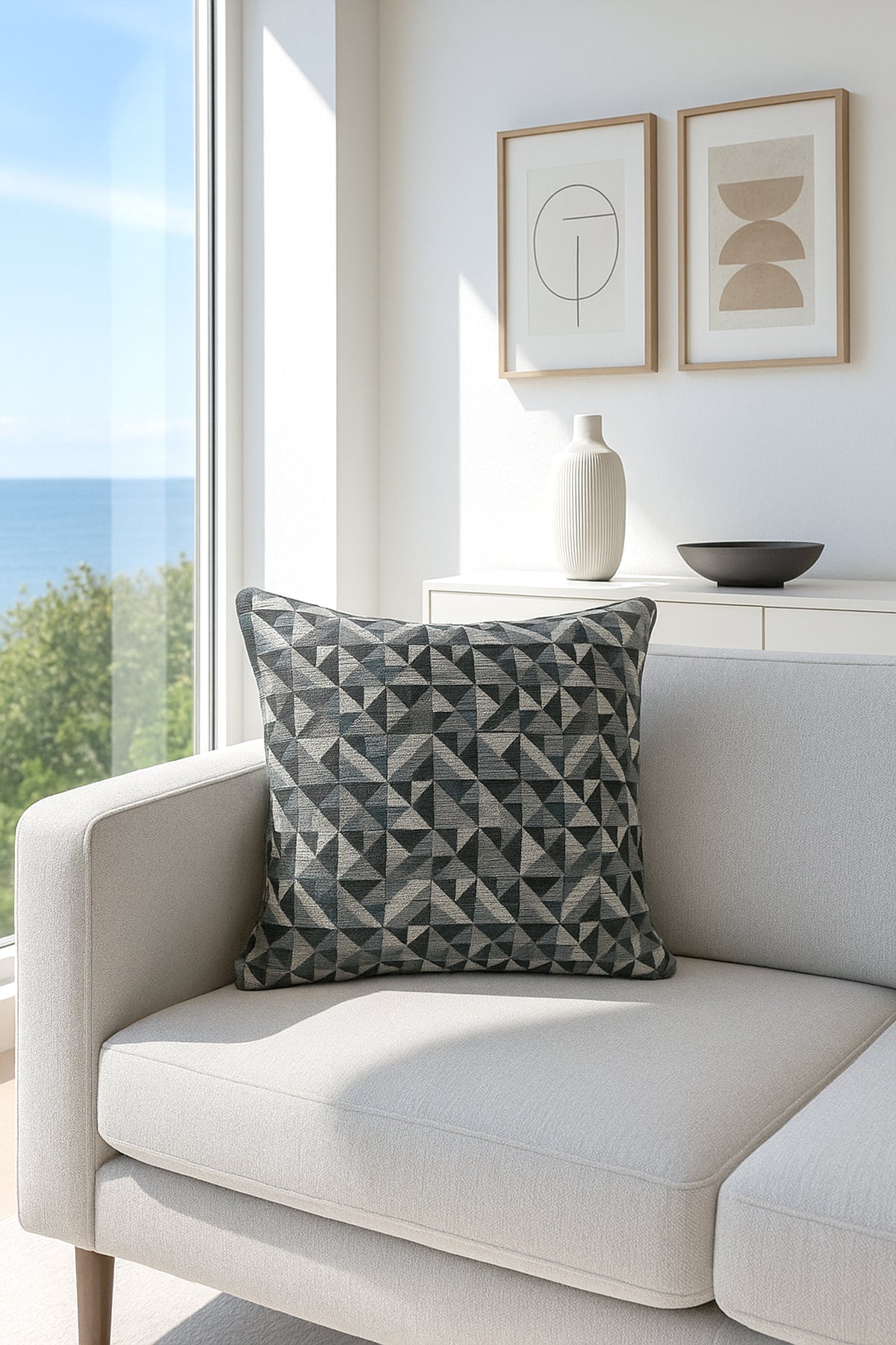 Jakar Kırlent Kılıfı Gri V1 45x45