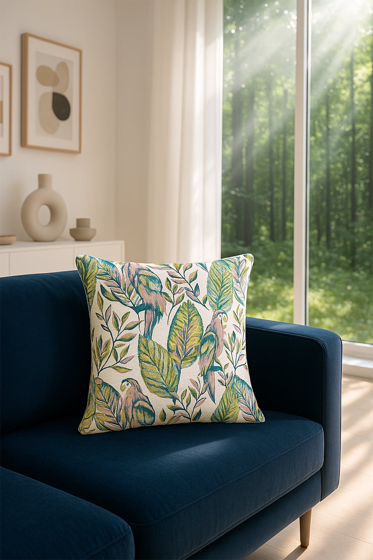 Jakar Kırlent Kılıfı Papağan Yeşil V1 45x45