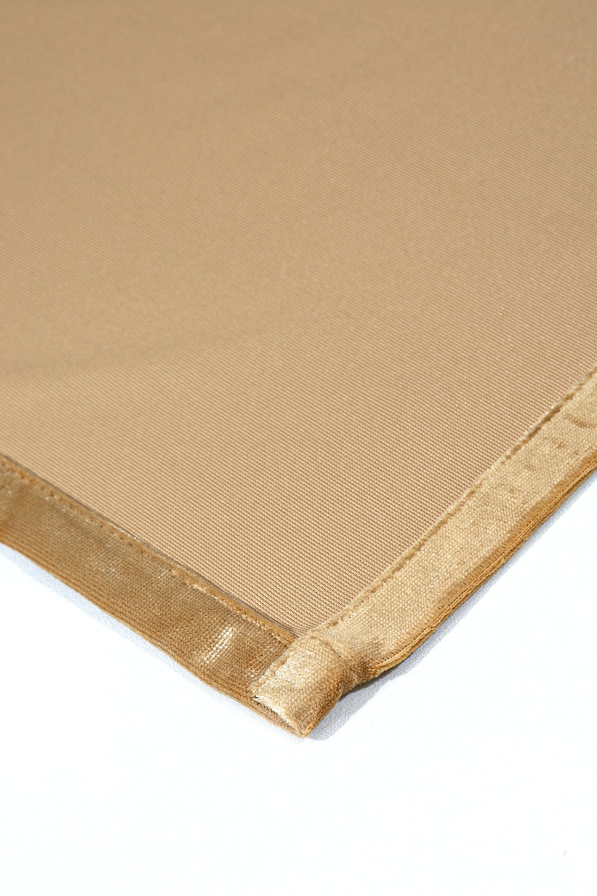 Kadife Halkalı Fon Perde Gold 140x260