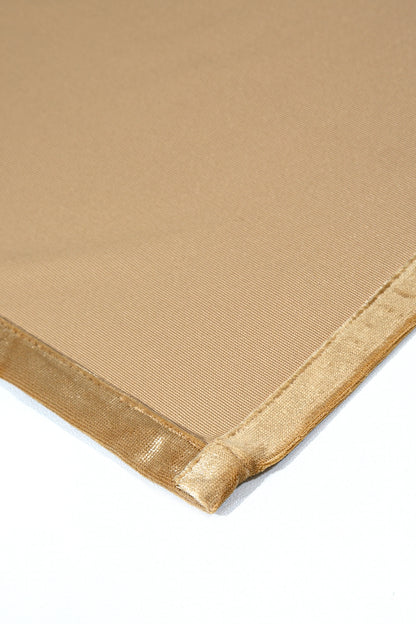 Kadife Halkalı Fon Perde Gold 140x260