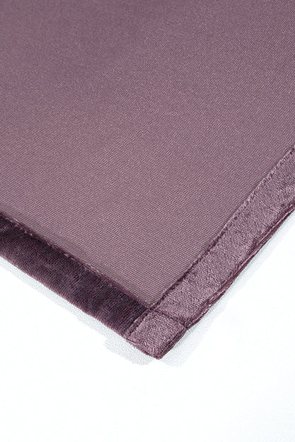 Kadife Halkalı Fon Perde Mor 140x260