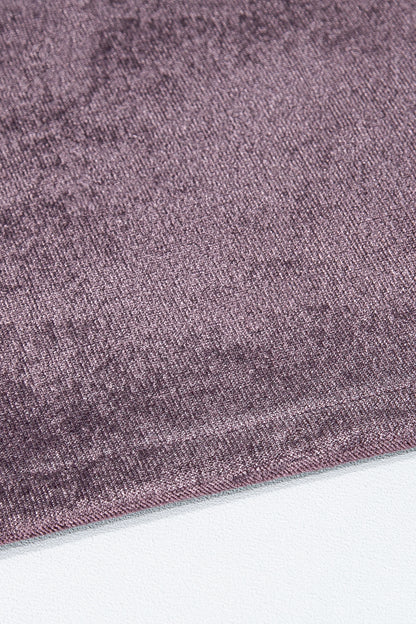 Kadife Halkalı Fon Perde Mor 140x260