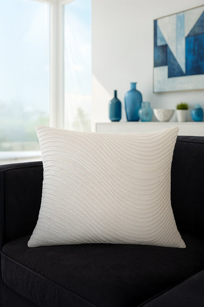 Kadife Kırlent Kılıfı Krem V1 45x55