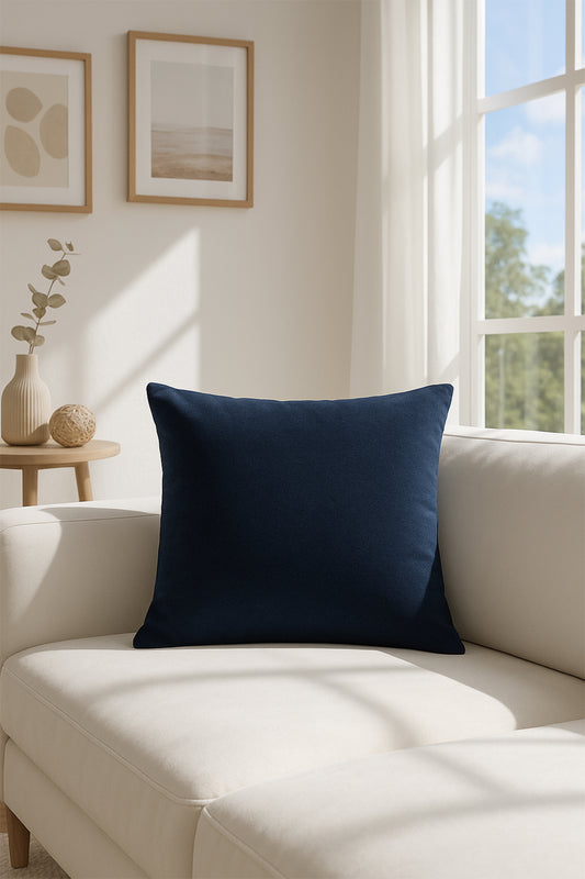 Kadife Kırlent Kılıfı Lacivert V1 50x50