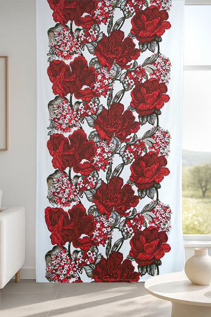 Keskiyön Fon Perde Kırmızı 140x240