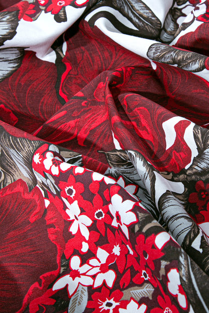 Keskiyön Fon Perde Kırmızı 140x240