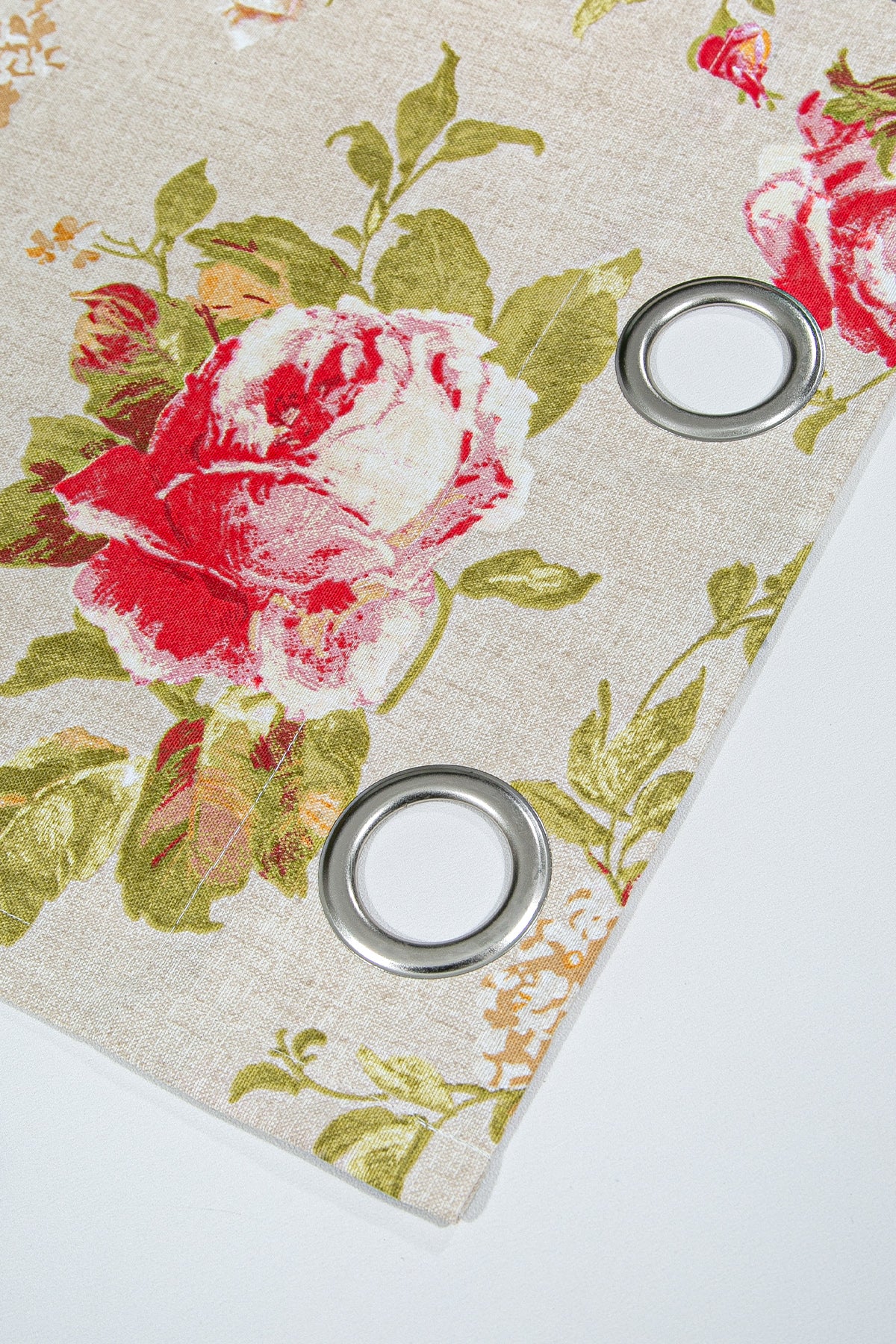 Maira Halkalı Fon Perde Güllü 140x270