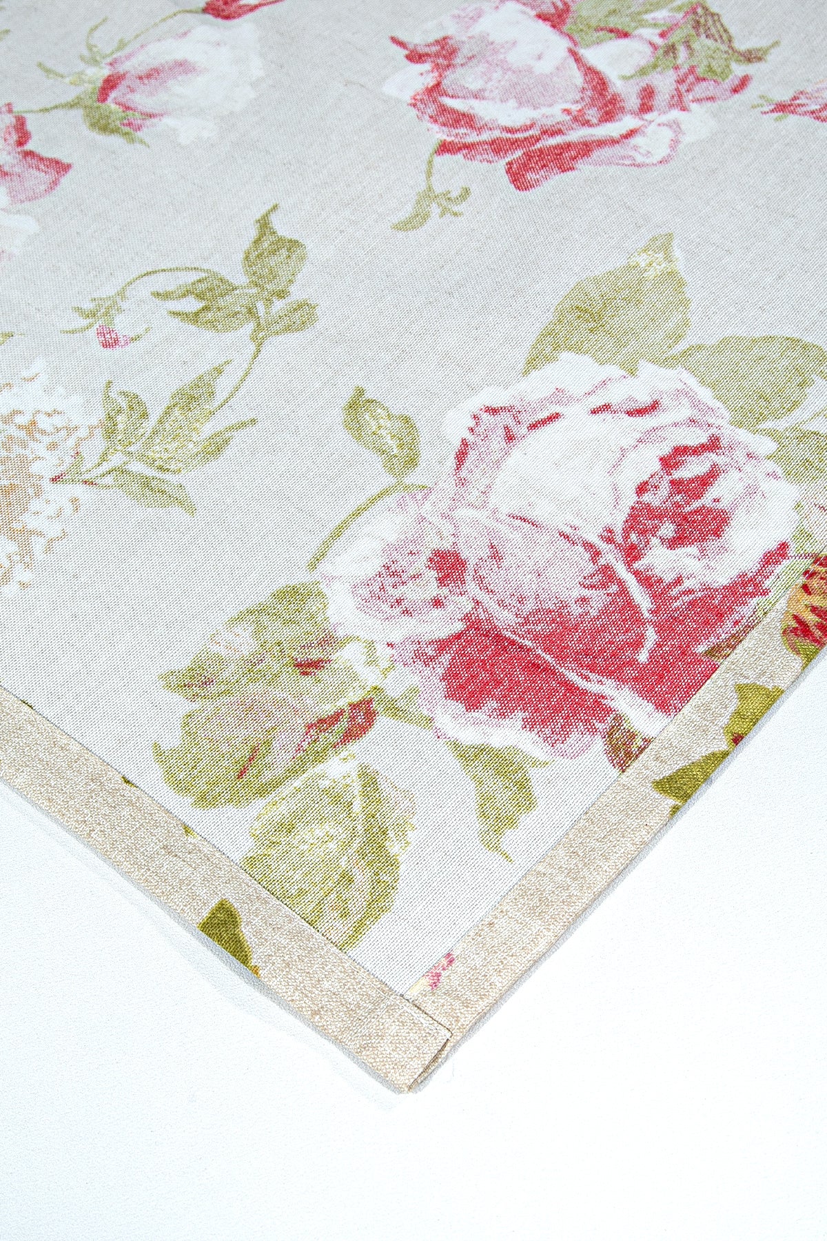 Maira Halkalı Fon Perde Güllü 140x270