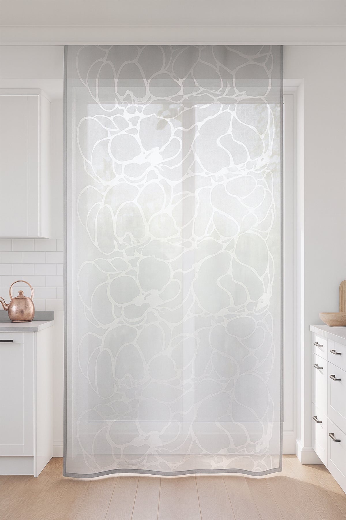 Makeba Tül  Perde Gri 140x250