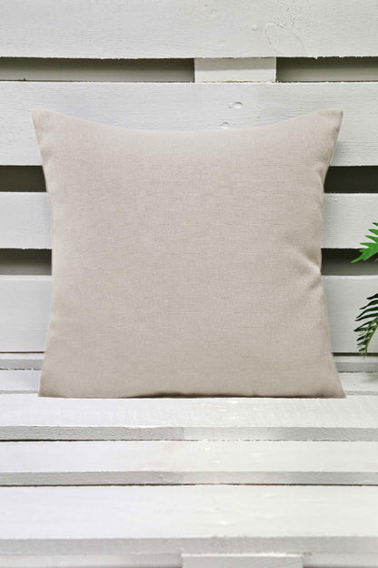 Melodie Keten Kırlent Kılıfı Krem 45x45 cm