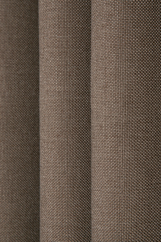 Nadia Halkalı Fon Perde Kahverengi 140x260