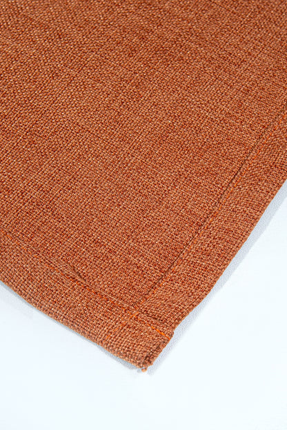 Nadia Halkalı Fon Perde Kiremit 140x260