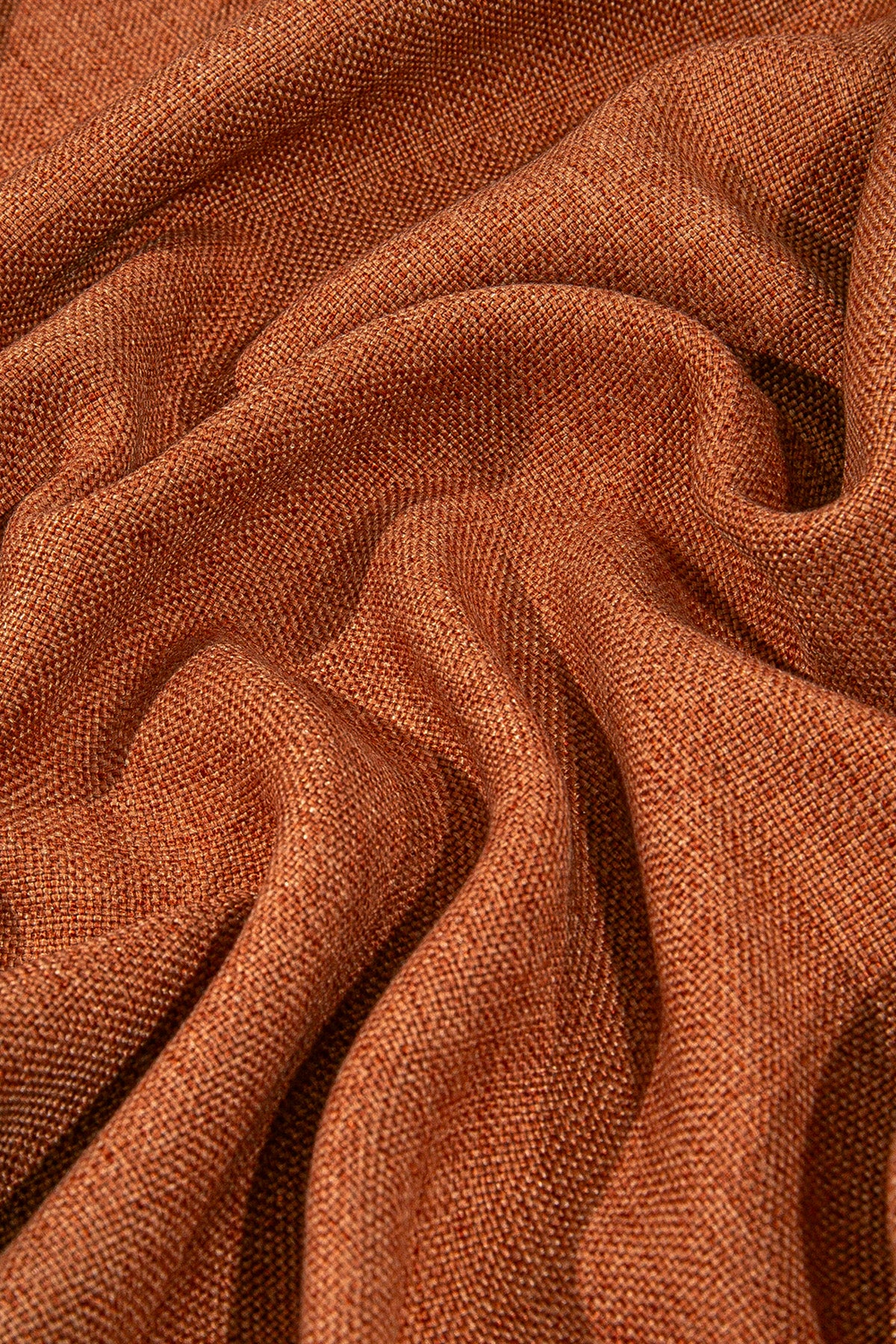 Nadia Halkalı Fon Perde Kiremit 140x260