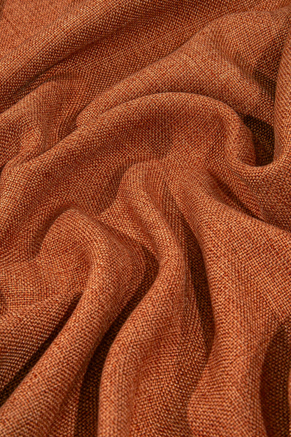 Nadia Halkalı Fon Perde Kiremit 140x260