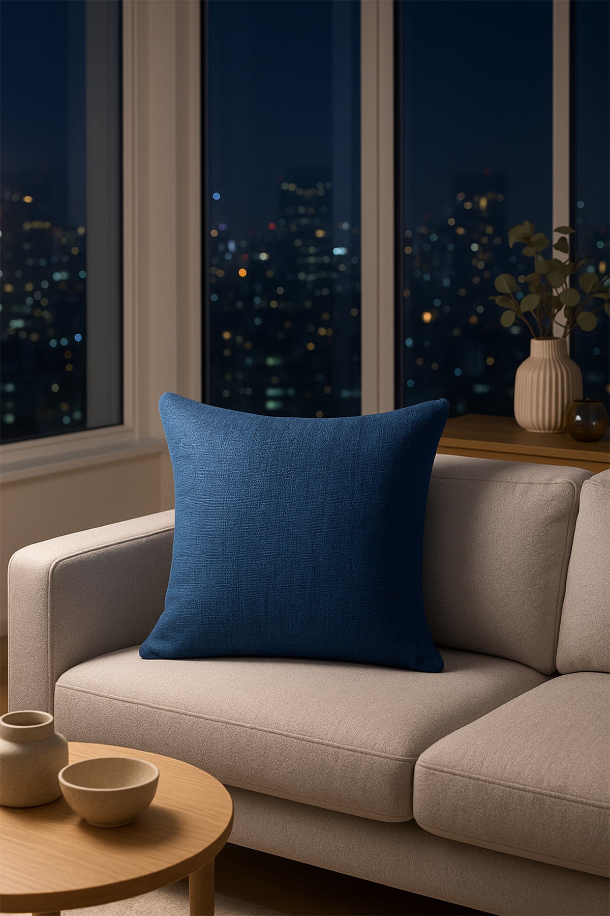 Nadia Kırlent Kılıfı Lacivert V1 38x38