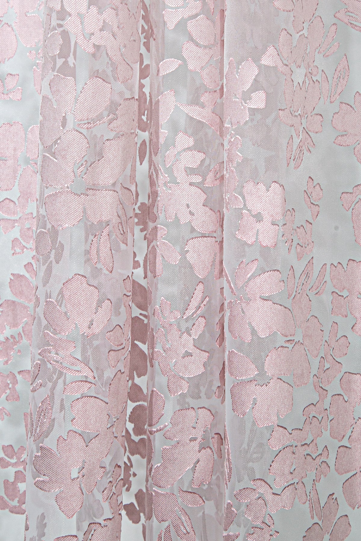 Pannello Tül  Perde Beyaz Pembe 140x295