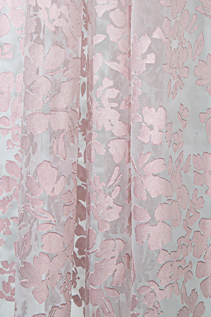 Pannello Tül  Perde Beyaz Pembe 140x295