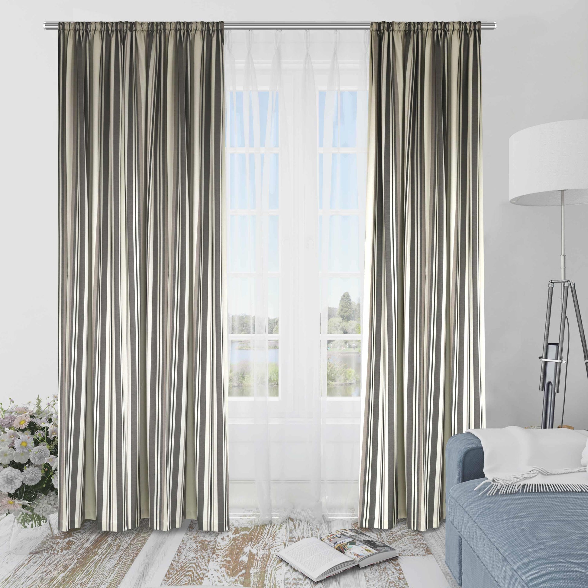 Premier Home Elit Canvas Fon Perde 170X260 Antrasi
