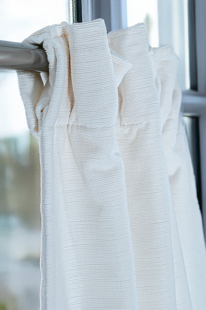 Rayna Kadife Perde Beyaz 120x210