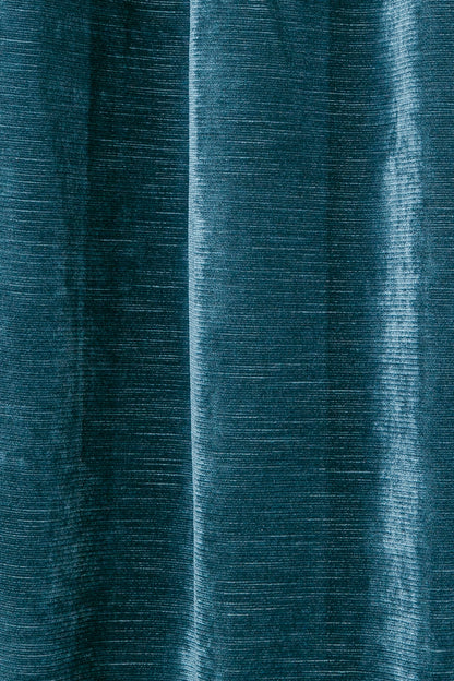 Rayna Kadife Perde Mavi 120x210