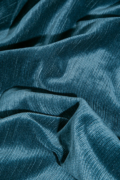 Rayna Kadife Perde Mavi 120x210