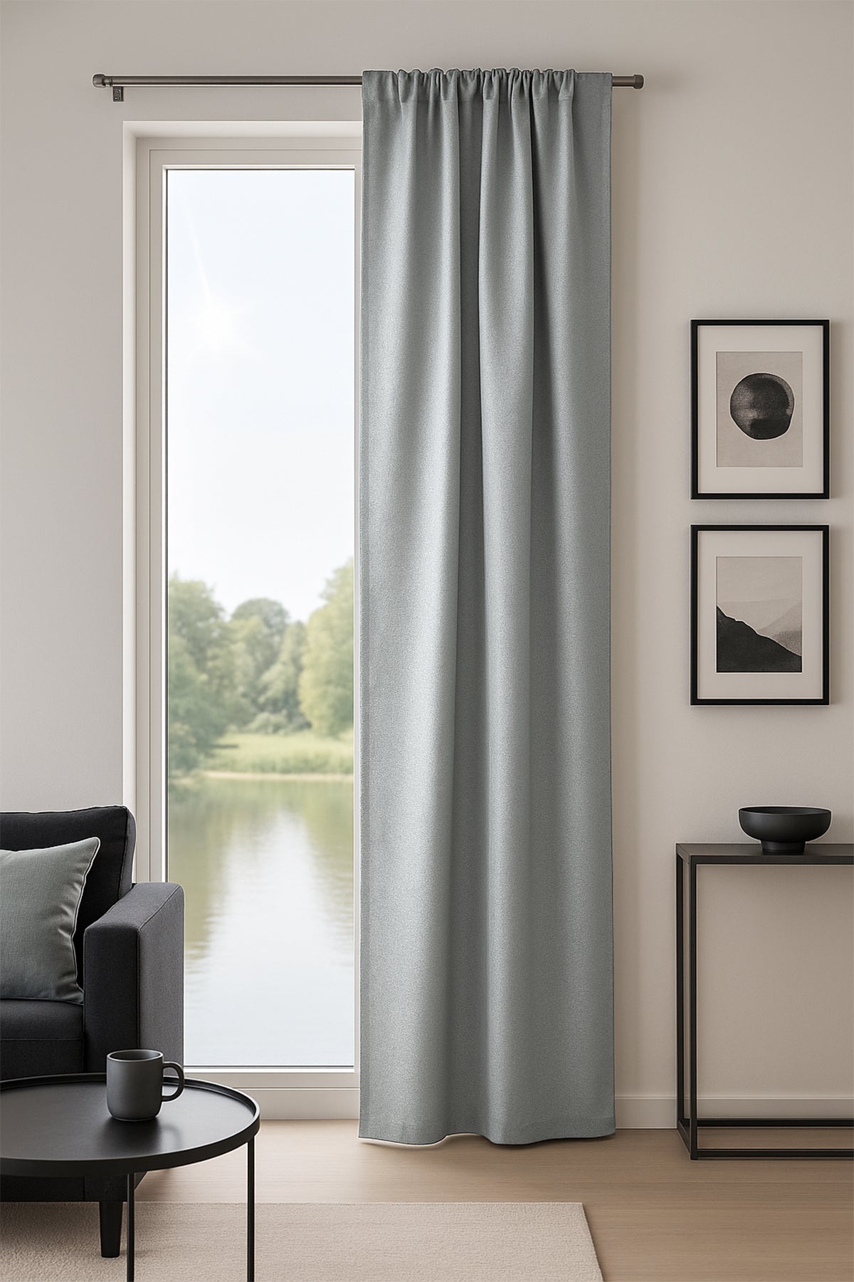 Salvino Blackout Fon Perde Açık Gri 140x260