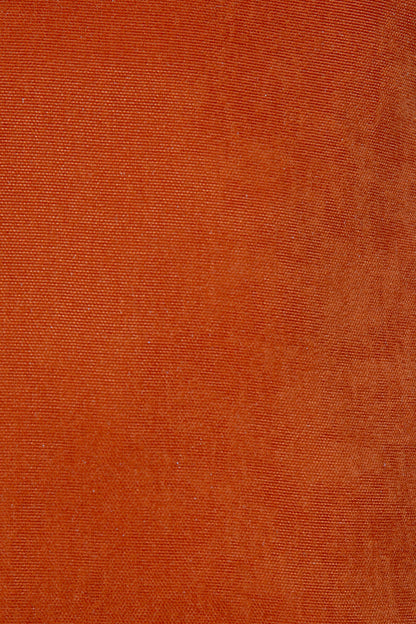 Şerit Kadife Kırlent Kılıfı Turuncu 43x43