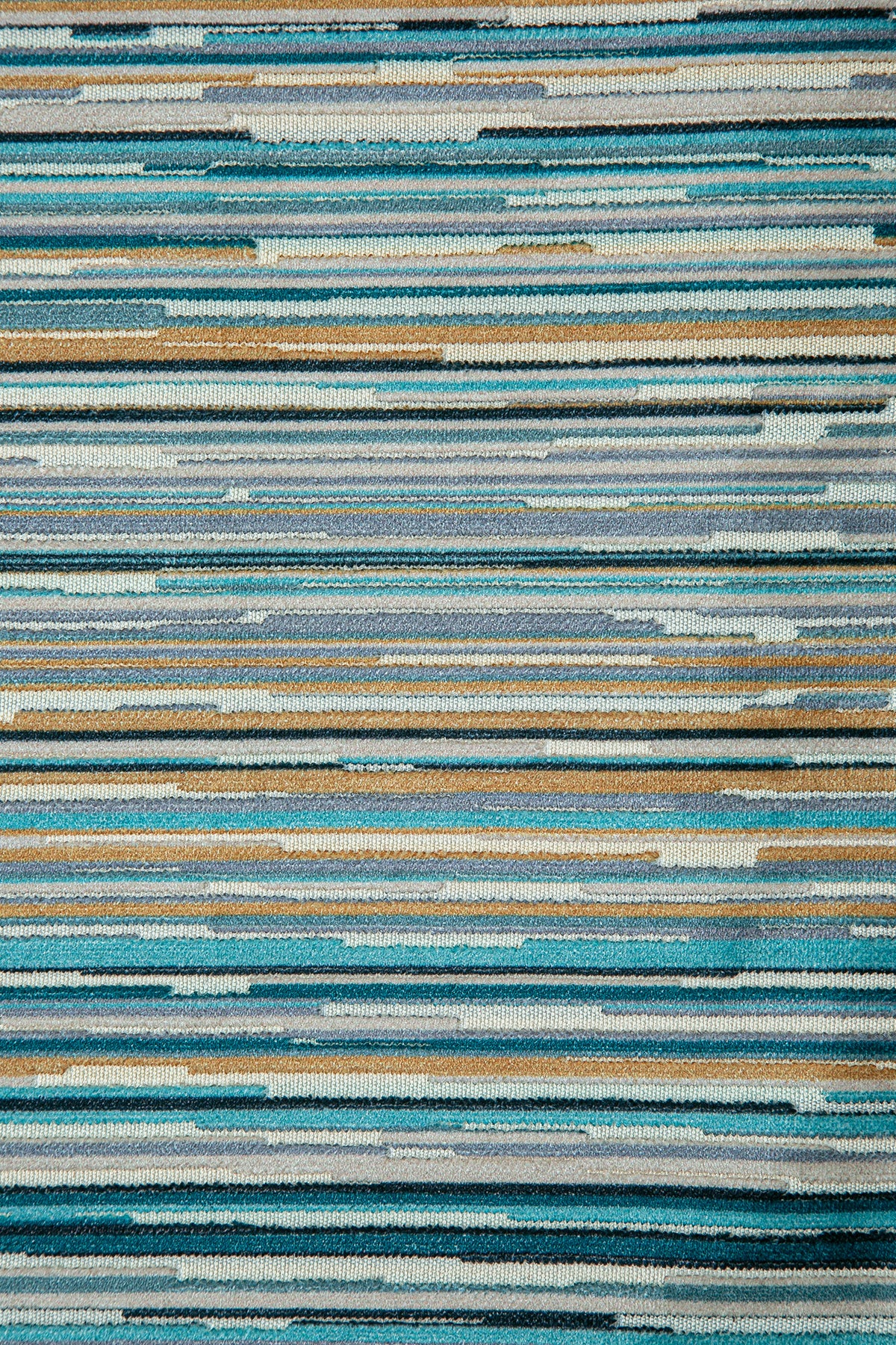 Şerit Kadife Kırlent Kılıfı Yeşil V1 45x45