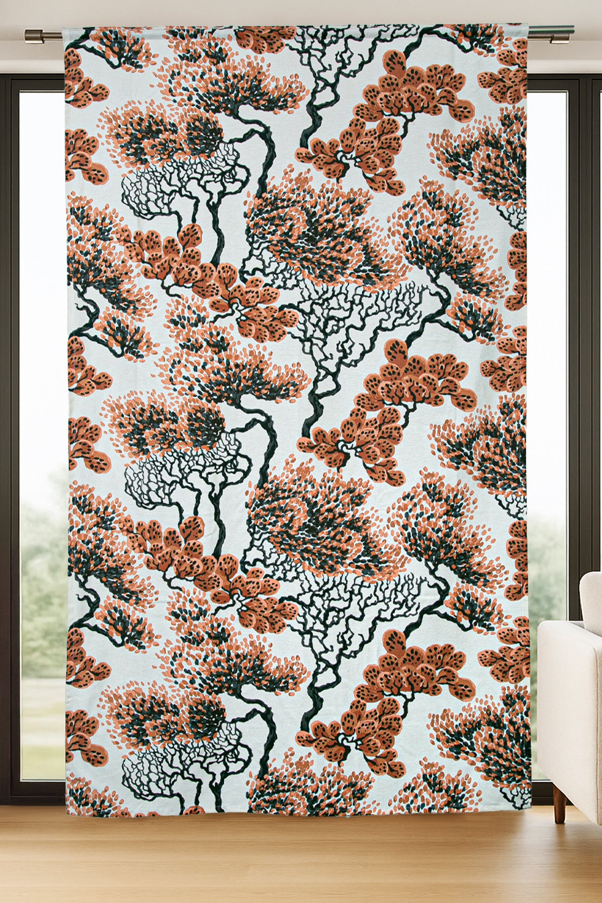 Taiga Fon Perde Bej Turuncu 140x240