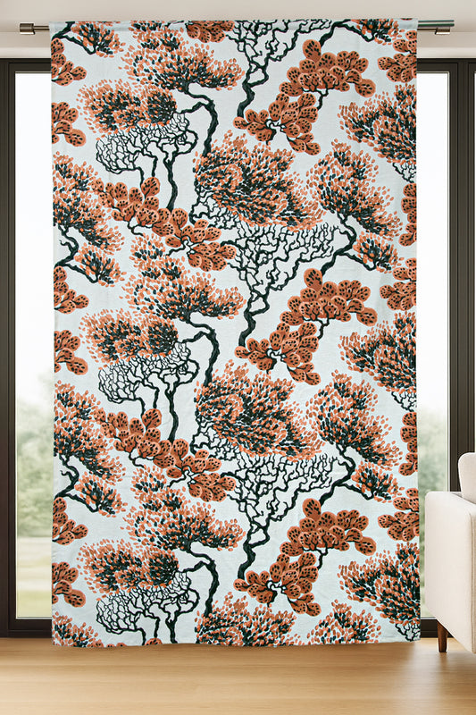 Taiga Fon Perde Bej Turuncu 140x240