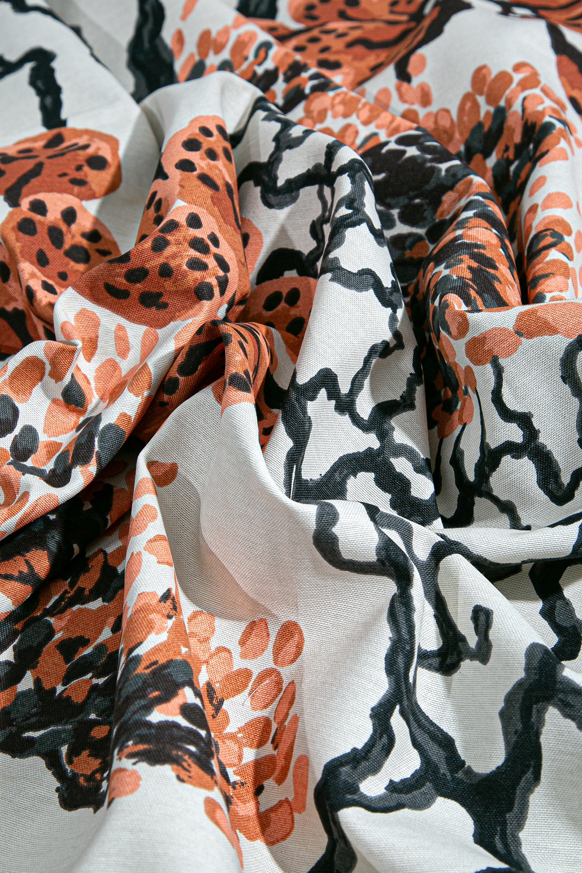 Taiga Fon Perde Bej Turuncu 140x240